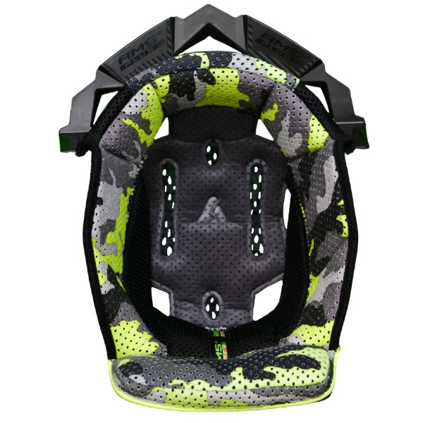 AIROH Airoh Centre Pads Aviator 3 Camo Grey/Yellow XL
